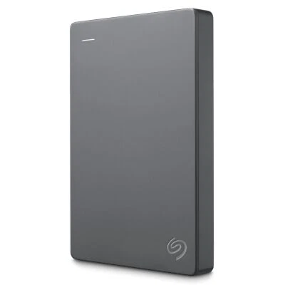 4TB Seagate Basic USB 3.2 External Hard Drive Grey - Image 1 of 4