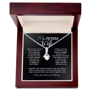 To My Future Wife Gift, To My Soulmate, Girlfriend Necklace, Gift For Wife - Picture 1 of 3