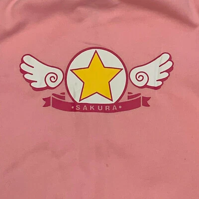 Sakura Anime CardCaptor Star Manga Larga Cremallera Sudadera con Capucha Rosa ELIGE LA TALLA Foto 1 de 4