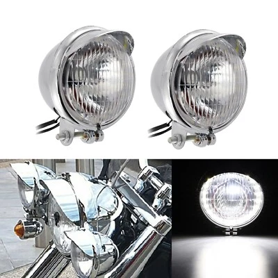 2x Passing Spot Fog Light For  Suzuki Intruder Volusia VS VL 700 800 1400 - Image 1 of 4
