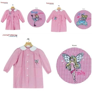Grembiule asilo bambina scuola Ambrosino quadretti rosa - Foto 1 di 22