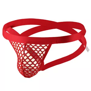 Hombres Jockstrap Sexy Tanga Transparente Bragas Ropa Interior Gay Cintura Cruzada - Imagen 1 de 25