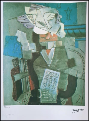 PABLO PICASSO * Woman with... * 38 x 28 cm * signed lithograph *limited # 79/250 - Bild 1 von 4