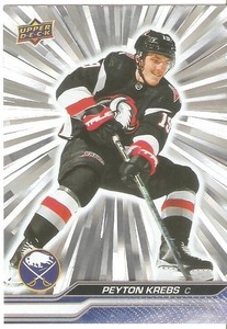 2023-24 PEYTON KREBS UPPER DECK SERIES 1 OUTBURST BASE VARIANT # 19