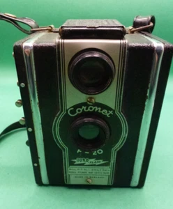 CÁMARA RÉFLEX ART DECO CORONET F-20 CORO-FLASH PSEUDO DOBLE LENTE - Imagen 1 de 12
