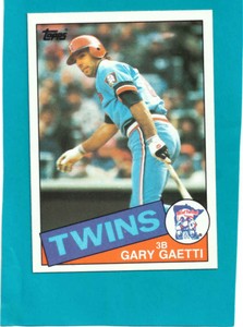 GARY GAETTI # 304 - 1985 Topps Baseball Card NR//MT Condition
