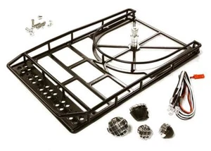 Realistic 1/10 Scale Alloy Luggage Tray 240x152x21mm with 4 LED Spot Light Set - Picture 1 of 1