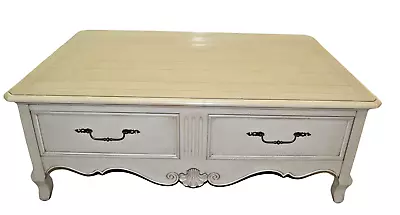 Прямоугольный журнальный столик Ethan Allen Maison вишня 37-8400 662 французский серый РЕДКИЙ - Изображение 1 из 4