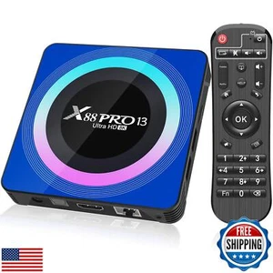 Android 13.0 TV Box, X88 PRO 13 Android Box mit 4GB RAM 32GB ROM RK3528 Quad - Bild 1 von 5