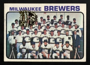 Brewers Team Card 2022 Topps Heritage 50° Anniversario Buyback 1973 Topps #127 - Foto 1 di 2