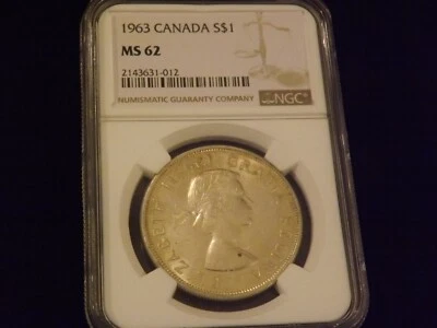 1963  $1                 Canada             NGC    MS 62 - Image 1 of 2