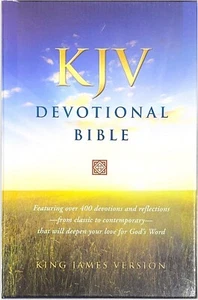 Devotional Bible, King James Version Black & Tan Flexisoft Edition Hendrickson - Picture 1 of 7