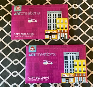 Wendy's Kids Meal 2019 Art Creations City Building Construction Set - SET OF 2 - Picture 1 of 10