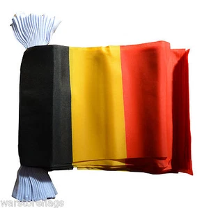 BELGIUM 9 metre BUNTING flag Belgian Brussels 20 flags Polyester cloth 9m - Picture 1 of 1