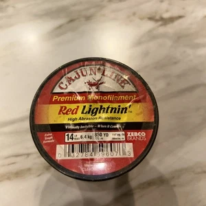 Cajun Red Cast Brand Fishing Line 14lb 850 Yards 1/4LB SPOOL. Unused - Picture 1 of 2