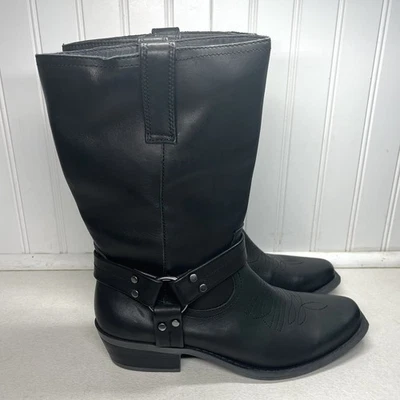 NUEVO Arnés Dingo Punta Corta Moto Bota Negra Para Mujer Talla 9 M Motociclista Gótico Foto 1 de 4