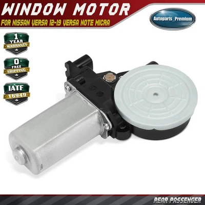 Rear Passenger Window Motor for Nissan Versa 12-19 Versa Note Micra 827311HL0A - Image 1 of 4