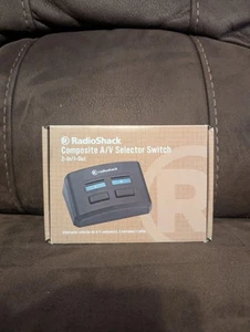RadioShack 2 In 1 Out Composite A/V Selector Switch New In Box Comes With Labels - Picture 1 of 8
