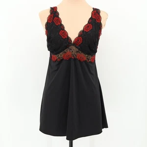 Torrid Babydoll camicia da notte abito slip stravagante pizzo floreale raso taglie forti 1/M - Foto 1 di 10