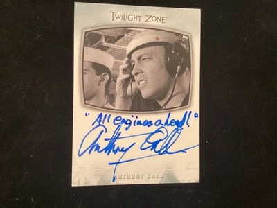 TWILIGHT ZONE AL-33 ANTHONY CALL AUTOGRAPHED CARD - Image 1 of 2