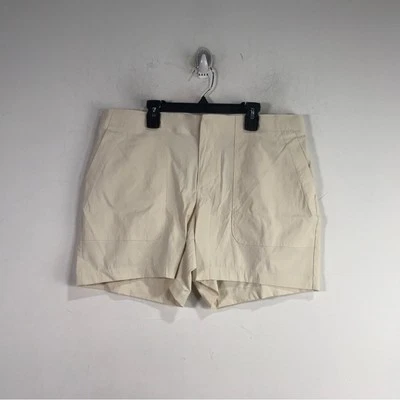 Pantalón corto chino ligero Eddie Bauer, para mujer talla 12 - crema Foto 1 de 4