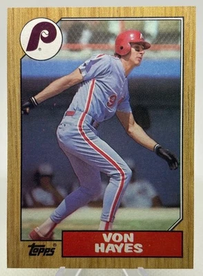 1987 Topps Von Hayes #666 Philadelphia Phillies - Image 1 of 2