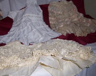 ¿3 bragas de lujo vintage para bebé o muñeca bebé o niña pequeña? Foto 1 de 4