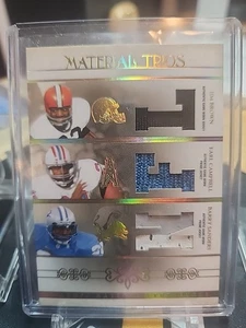 2007 NATIONAL TREASURES MATERIAL TRIOS SANDERS BROWN CAMPBELL 4/25  AWESOME CARD - Picture 1 of 3