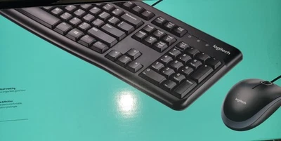 Logitech MK120 Wired USB Keyboard Mouse Desktop Combo 920-002565 - Image 1 of 3