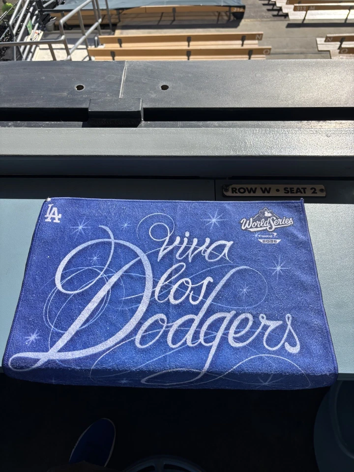 2025 Dodgers Rally Towel Game 4 10/28/25 World Series SGA  FREE SHIPPING - Image 1 of 1