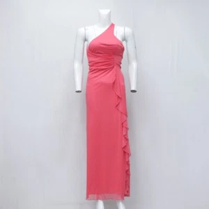 Vintage 90's Y2K One Shoulder Pleats Sleeveless Dress (CR0388) - Picture 1 of 4
