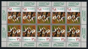 LITUANIA 1998 Europa, hoja de festivales nacionales - Imagen 1 de 1
