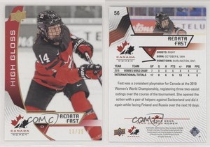 2019 Upper Deck Team Canada Juniors High Gloss /25 Renata Fast #56