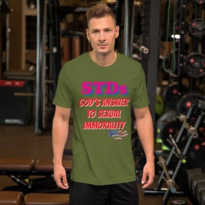 STDs, Gods answer to Sexual Immorality... Unisex t-shirt - Picture 1 of 10
