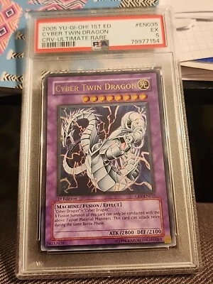 Cybernetic Revolution 1st Edition Cyber Twin Dragon CRV-EN035 Ultimate PSA 5 - Image 1 of 4