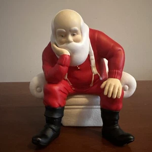 Department 56 Winter Silhouette Your Move Santa 78561 Christmas Figurine Checker - Picture 1 of 11