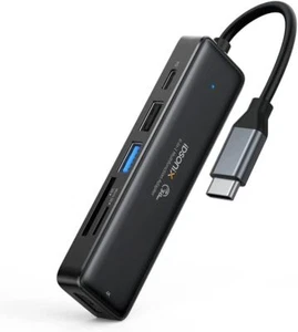 iDsonix USB C HUB Multiport USB Hub 6-in-1 4K HDMI USB 3.0 tragbar für PC USA - Bild 1 von 7