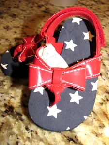 Gymboree Red Bow Sandals Toddler Girls Size 3 with Ankle Strap BRAND NEW - Picture 1 of 5