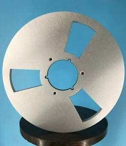 Burlington Recording 1/4" x 12,5" Heavy Duty SILBER NAB Metallrolle in weißer Box - Bild 1 von 4