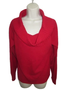 Inc 100% Cashmere Red Cowl Neck Sweater Size XL - Picture 1 of 3