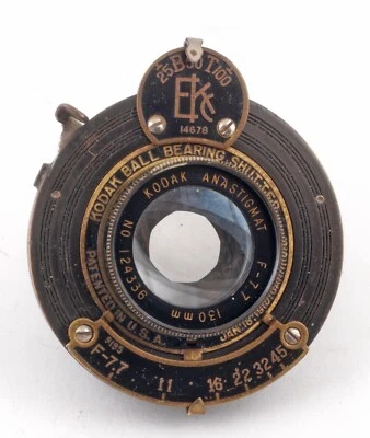 ~1916 Lente KODAK Anastigmat 1:7,7 f=130 mm, probada con cámara digital Foto 1 de 4