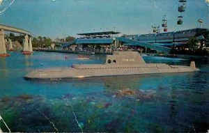 Postcard Disneyland Magic Kingdom Submarine Ride Unposted - Picture 1 of 2
