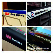 Name Stickers Decals for your Helmet/Bike The BEST & ORIGINAL