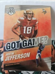 2021 Panini Mosaic #GG-15 Justin Jefferson Got Game? Minnesota Vikings - Picture 1 of 1