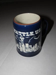 Vintage 1983 Smith Western Seattle Washington USA Skyline Coffee Mug Cup Japan - Picture 1 of 5