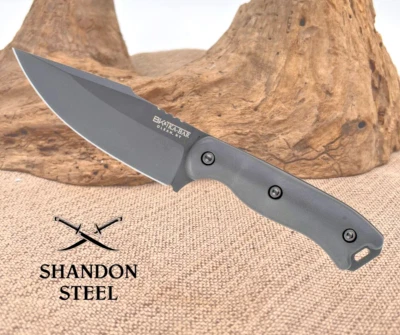 KABAR Becker Harpoon 4,5" faca de lâmina fixa ponta de queda com bainha de plástico BK18BK - Imagem 1 de 4