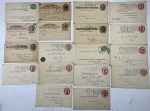 18 Vordrucke Ansichtskarten 1898-1913-1920 verschiedene Geschäfte - Bild 1 von 15