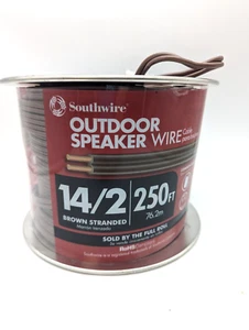 Southwire 250FT 14/2 Brown Stranded Outdoor Speaker Wire - Picture 1 of 1