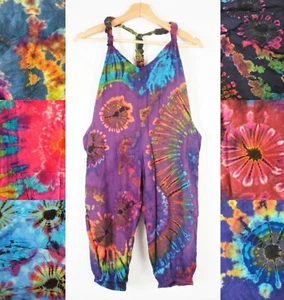 Kinder Latzhosen Regenfliege gefärbt Boho Overalls Alter 3-4, 5-6, 7-8 Unisex - Bild 1 von 120