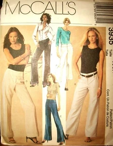 Misses' McCall 3935 Muster UNCUT FF Hose mit weitem Bein 2 Längen Größe 4-6-8-10 - Bild 1 von 2